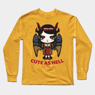 Cute as Hell Kawaii Demon Girl Long Sleeve T-Shirt